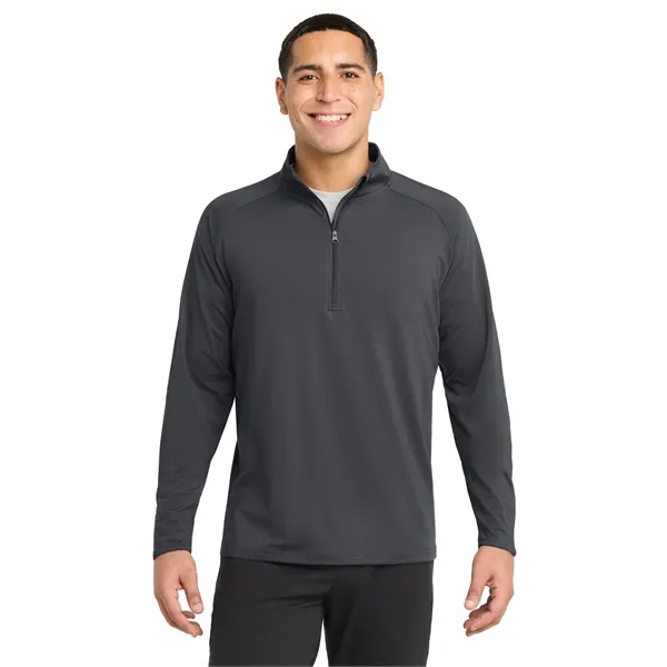 Sport-Tek Tall Sport-Wick Stretch 1/4-Zip Pullover. - Sport-Tek Tall Sport-Wick Stretch 1/4-Zip Pullover. - Image 4 of 29