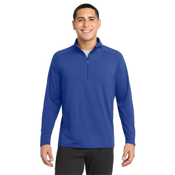 Sport-Tek Tall Sport-Wick Stretch 1/4-Zip Pullover. - Sport-Tek Tall Sport-Wick Stretch 1/4-Zip Pullover. - Image 14 of 29