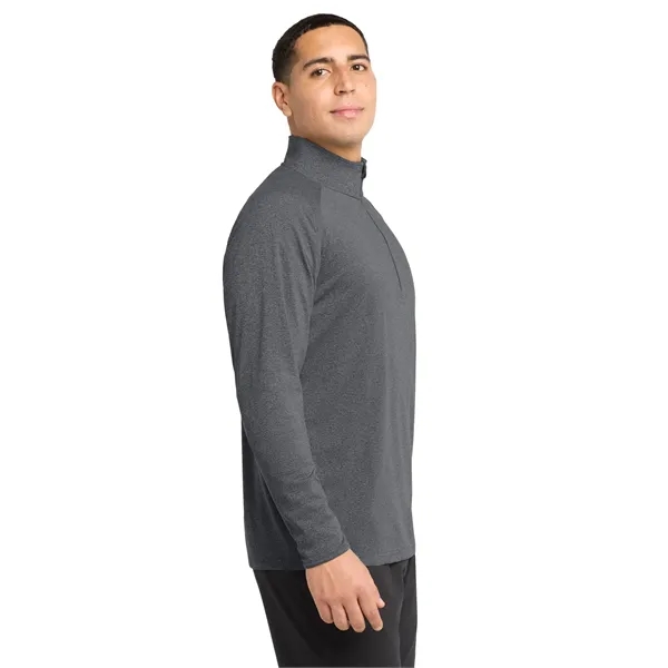 Sport-Tek Tall Sport-Wick Stretch 1/4-Zip Pullover. - Sport-Tek Tall Sport-Wick Stretch 1/4-Zip Pullover. - Image 22 of 29