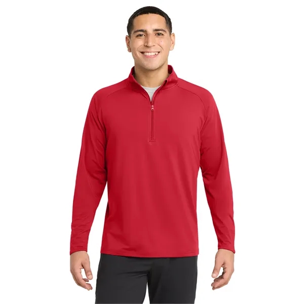Sport-Tek Tall Sport-Wick Stretch 1/4-Zip Pullover. - Sport-Tek Tall Sport-Wick Stretch 1/4-Zip Pullover. - Image 24 of 29