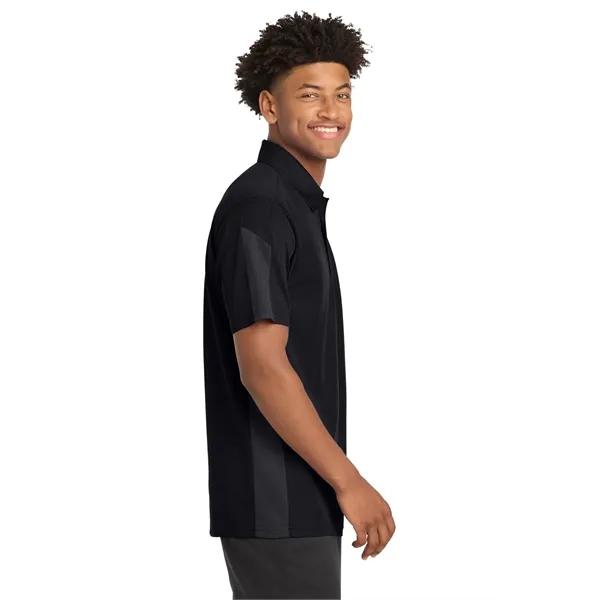 Sport-Tek PosiCharge Active Textured Colorblock Polo.