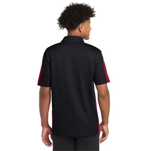 Sport-Tek PosiCharge Active Textured Colorblock Polo.