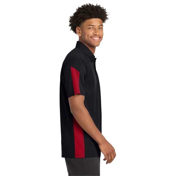 Sport-Tek PosiCharge Active Textured Colorblock Polo.