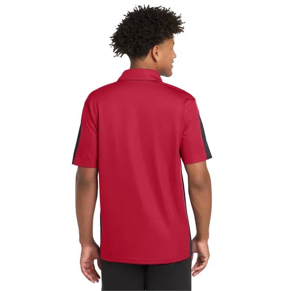 Sport-Tek PosiCharge Active Textured Colorblock Polo.