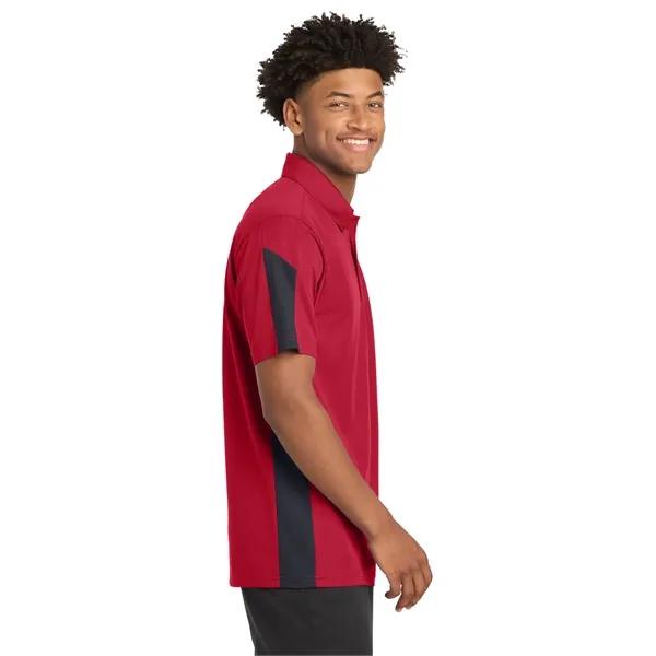 Sport-Tek PosiCharge Active Textured Colorblock Polo.