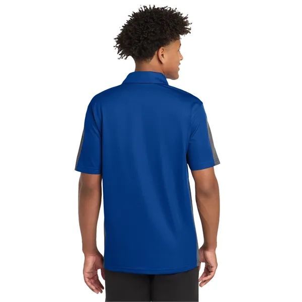 Sport-Tek PosiCharge Active Textured Colorblock Polo.