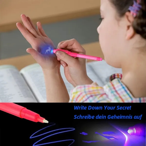 Multi-Functional Invisible Ink UV Pen - Multi-Functional Invisible Ink UV Pen - Image 2 of 5