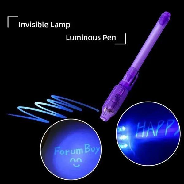 Multi-Functional Invisible Ink UV Pen - Multi-Functional Invisible Ink UV Pen - Image 4 of 5