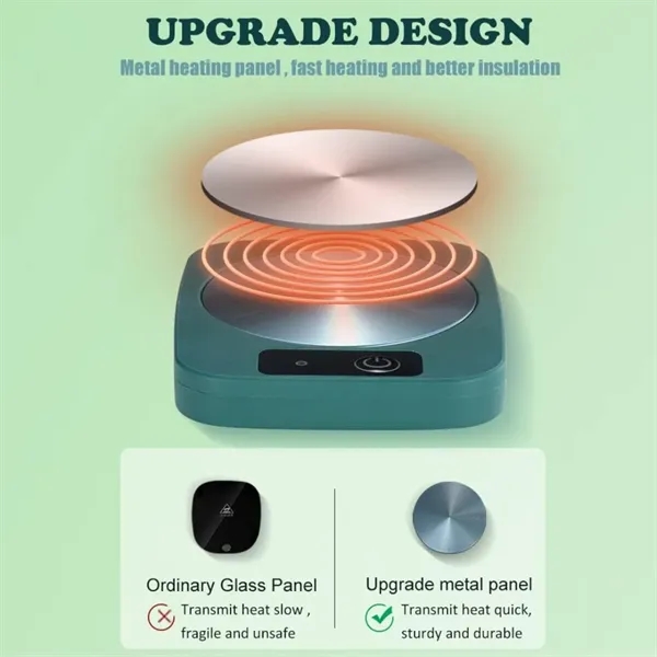 55 Degree Coffee Mug Warmer Coaster with Constant Heat - 55 Degree Coffee Mug Warmer Coaster with Constant Heat - Image 1 of 9