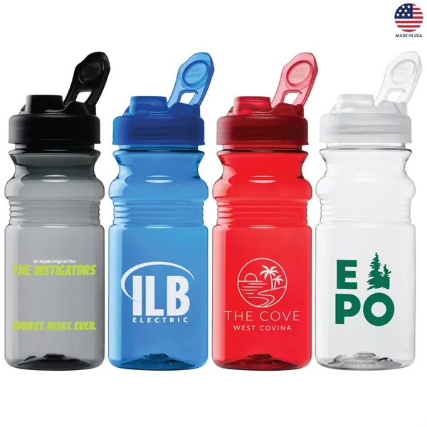 Concord 20 oz. PET Bike Bottle w/Flip Lid - Concord 20 oz. PET Bike Bottle w/Flip Lid - Image 0 of 5