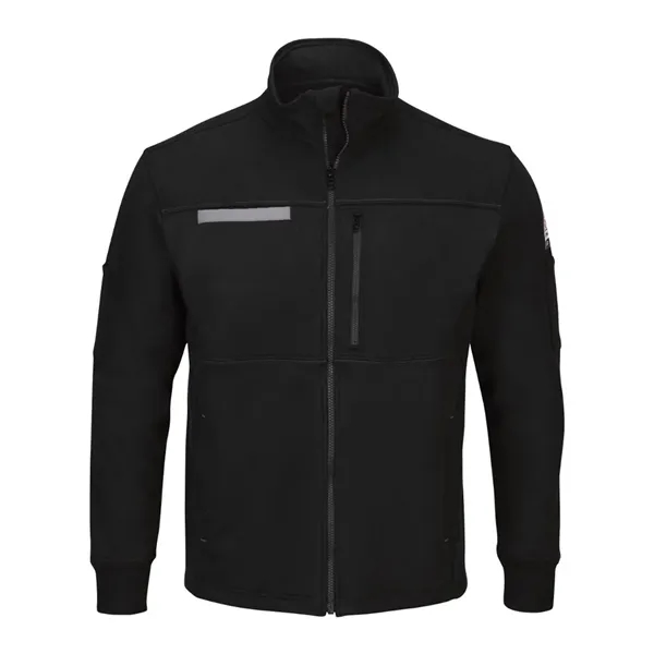 Bulwark Men's Tall Zip Front Fleece Jacket-Cotton /Spande...