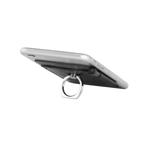 Leeman Tuscany Card Holder With Metal Ring Phone Stand An...
