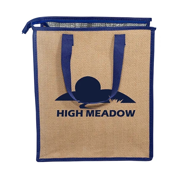 Jute Lunch Cooler Tote Bag - Jute Lunch Cooler Tote Bag - Image 3 of 3