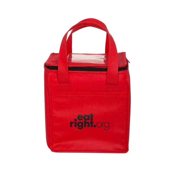 Non-Woven Cubic Lunch Cooler Bag With ID Slot - Non-Woven Cubic Lunch Cooler Bag With ID Slot - Image 0 of 11