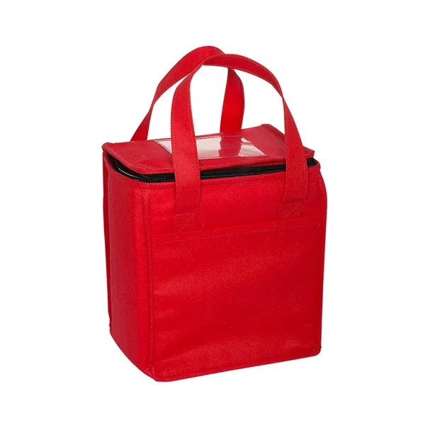 Non-Woven Cubic Lunch Cooler Bag With ID Slot - Non-Woven Cubic Lunch Cooler Bag With ID Slot - Image 10 of 11