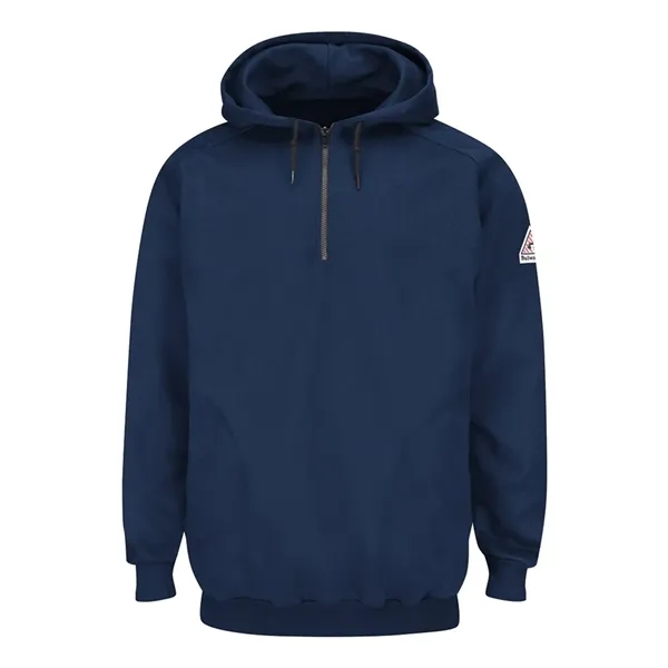 Bulwark Men's Flame Resistant Quarter-Zip Hooded Sweatshirt
