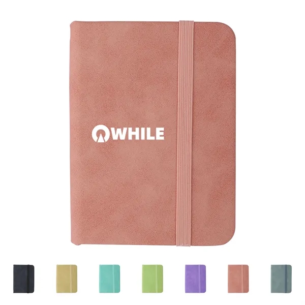 A7 Pocket Notebook W/ Pu Leather Cover&Elastic Strap - A7 Pocket Notebook W/ Pu Leather Cover&Elastic Strap - Image 0 of 2