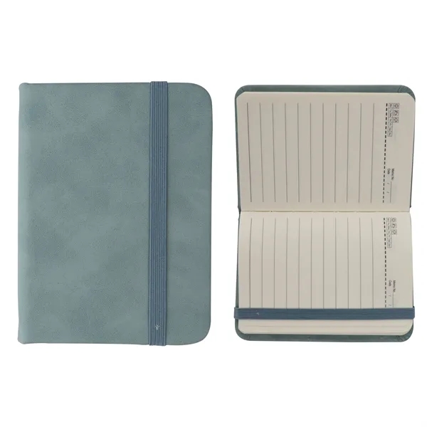 A7 Pocket Notebook W/ Pu Leather Cover&Elastic Strap - A7 Pocket Notebook W/ Pu Leather Cover&Elastic Strap - Image 1 of 2