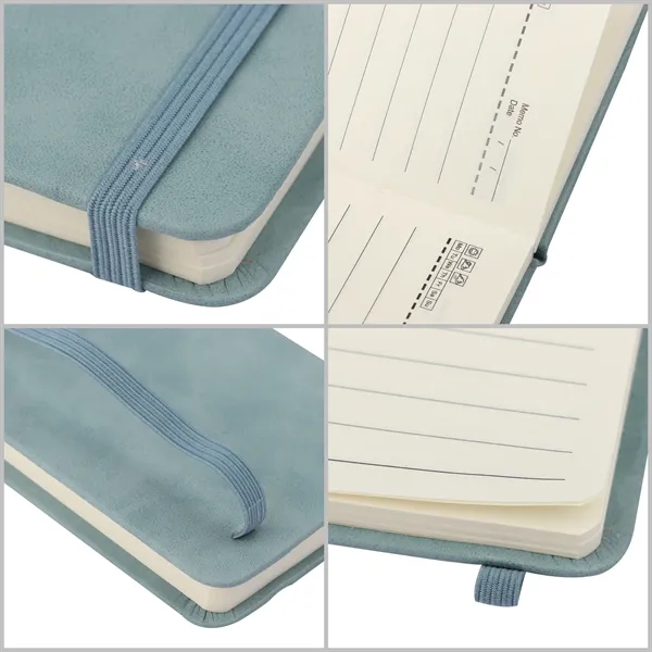 A7 Pocket Notebook W/ Pu Leather Cover&Elastic Strap - A7 Pocket Notebook W/ Pu Leather Cover&Elastic Strap - Image 2 of 2