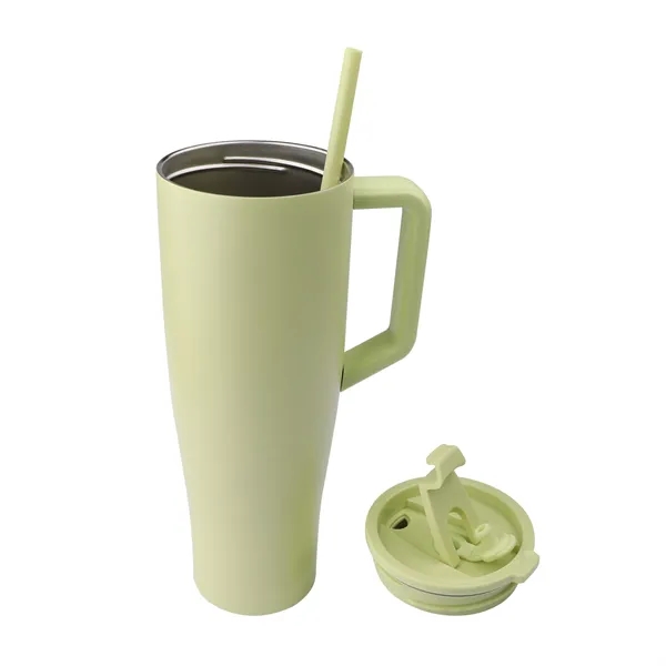 40oz Large Insulated Tumbler W/ Handle & Straw - 40oz Large Insulated Tumbler W/ Handle & Straw - Image 1 of 2