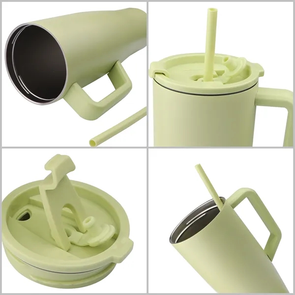 40oz Large Insulated Tumbler W/ Handle & Straw - 40oz Large Insulated Tumbler W/ Handle & Straw - Image 2 of 2