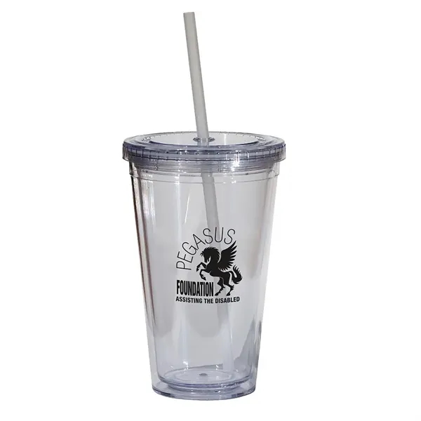 Double Wall 16 Oz Tumbler - Clear - Double Wall 16 Oz Tumbler - Clear - Image 0 of 1