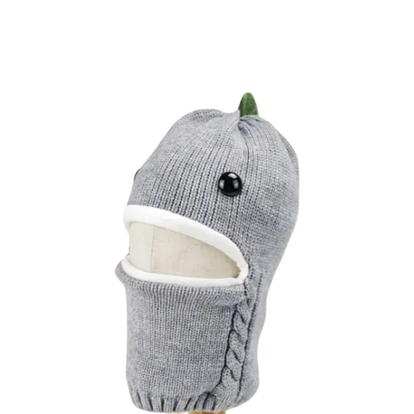 Knitted Dinosaur Winter Hat for Kids and Toddlers - Knitted Dinosaur Winter Hat for Kids and Toddlers - Image 5 of 5