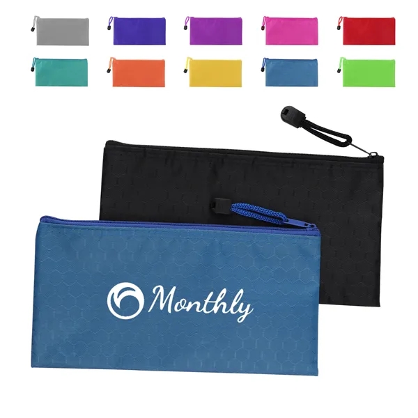 9"x4.3" PVC Zipper Pencil Pouche For Office Supplies - 9"x4.3" PVC Zipper Pencil Pouche For Office Supplies - Image 0 of 2