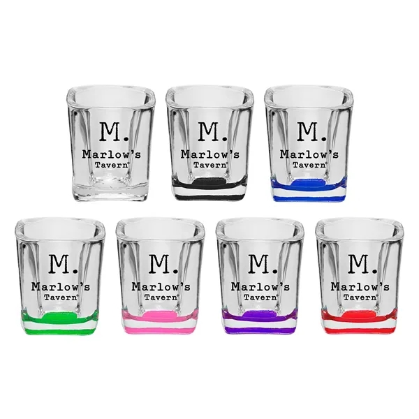 Custom 2 oz. Square Shot Glasses