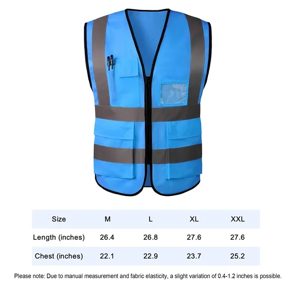 High Visibility Safety Vest With Reflective Strips - High Visibility Safety Vest With Reflective Strips - Image 1 of 1