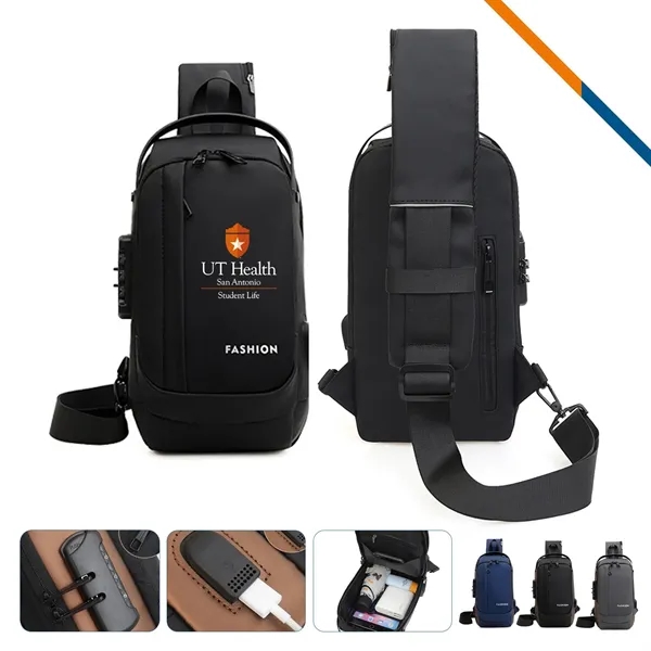 Ridge Sling Bag With Lock - Ridge Sling Bag With Lock - Image 0 of 6