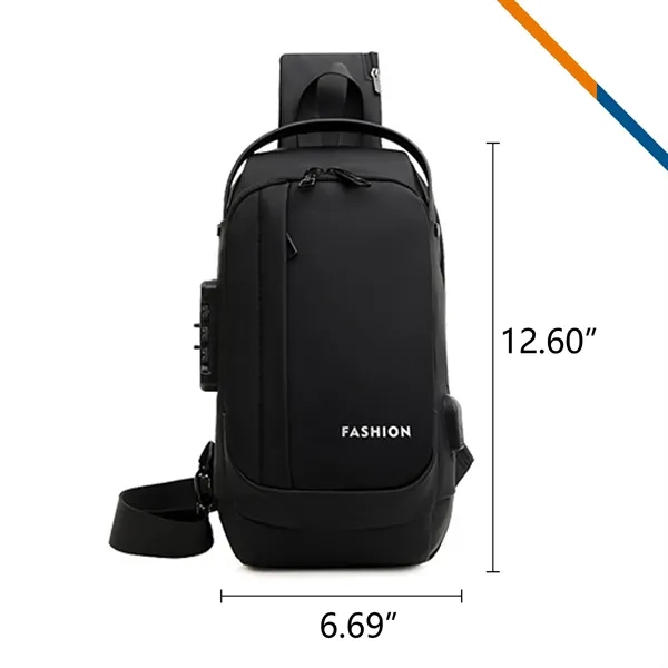 Ridge Sling Bag With Lock - Ridge Sling Bag With Lock - Image 2 of 6