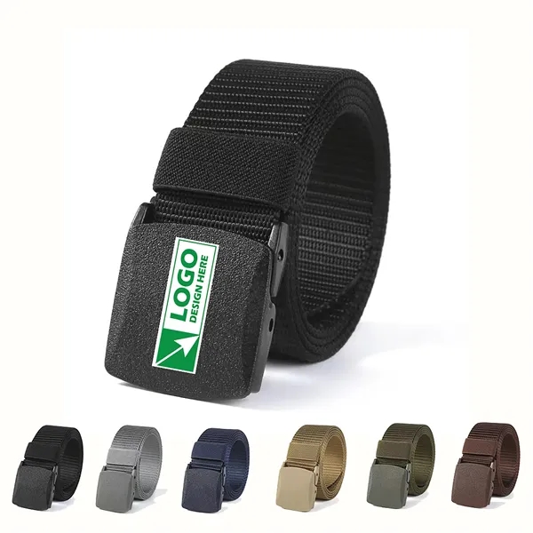 Military Belt With TSA Safe Plastic Buckle - Military Belt With TSA Safe Plastic Buckle - Image 0 of 6