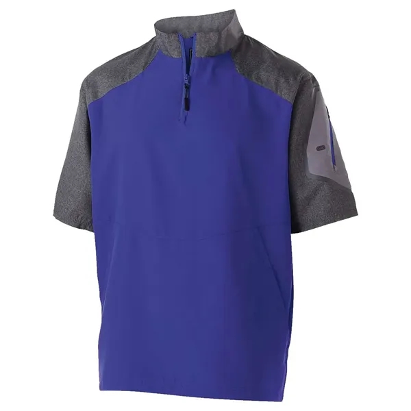 Holloway Unisex Raider Short Sleeve Quarter-Zip Pullover - Holloway Unisex Raider Short Sleeve Quarter-Zip Pullover - Image 12 of 20
