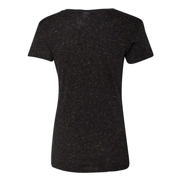 J. America Women's Glitter V-Neck T-Shirt - J. America Women's Glitter V-Neck T-Shirt - Image 2 of 14