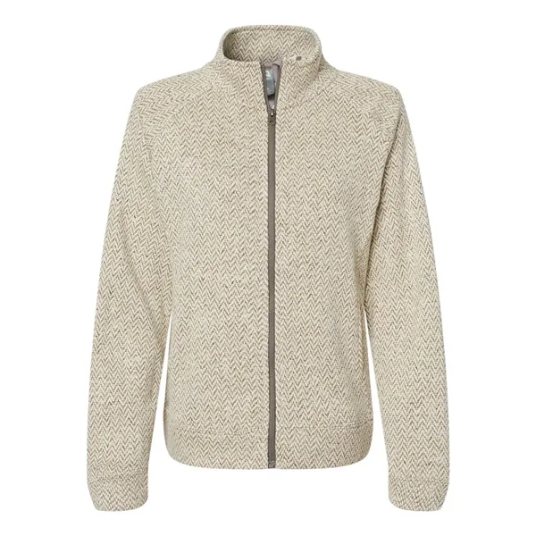 J. America Women's Traverse Full-Zip Sweater - J. America Women's Traverse Full-Zip Sweater - Image 3 of 4