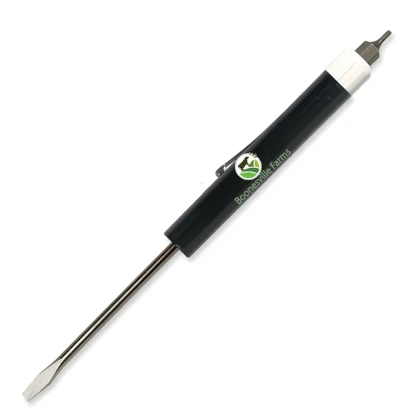 Pocket Screwdriver - Fixed 1/8" Flat Tip Blade w/Hex Bit Top - Pocket Screwdriver - Fixed 1/8" Flat Tip Blade w/Hex Bit Top - Image 2 of 25