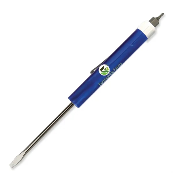 Pocket Screwdriver - Fixed 1/8" Flat Tip Blade w/Hex Bit Top - Pocket Screwdriver - Fixed 1/8" Flat Tip Blade w/Hex Bit Top - Image 9 of 25