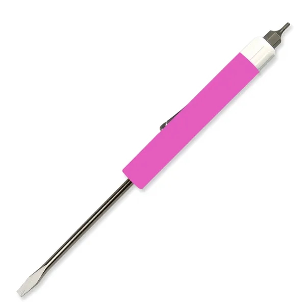 Pocket Screwdriver - Fixed 1/8" Flat Tip Blade w/Hex Bit Top - Pocket Screwdriver - Fixed 1/8" Flat Tip Blade w/Hex Bit Top - Image 12 of 25