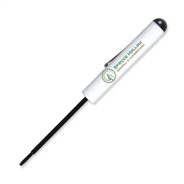 Pocket Screwdriver - Fixed 2.5mm Tech Blade w/Button Top - Pocket Screwdriver - Fixed 2.5mm Tech Blade w/Button Top - Image 0 of 23