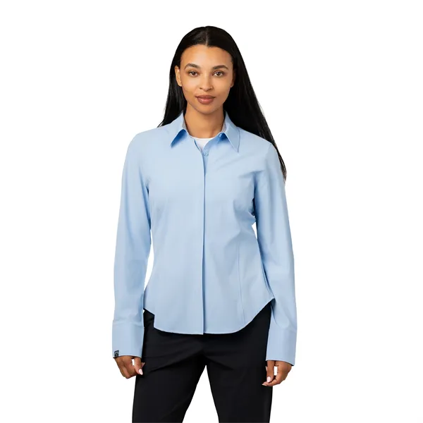 Storm Creek Women's Executive 4-Way Stretch Solid Button Up - Storm Creek Women's Executive 4-Way Stretch Solid Button Up - Image 4 of 11