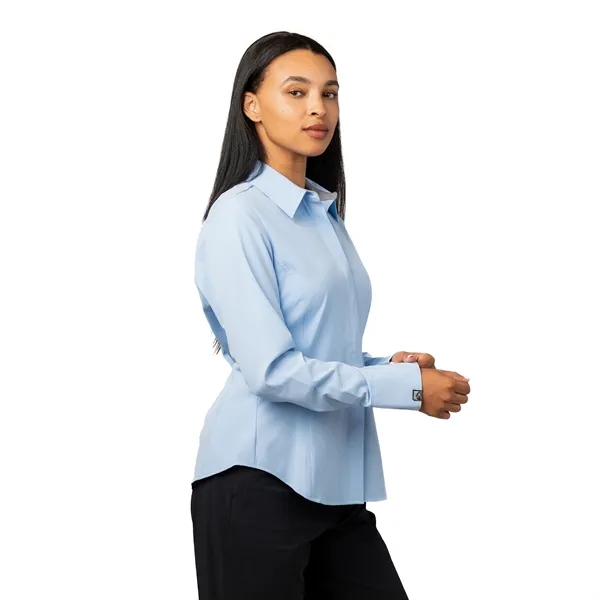 Storm Creek Women's Executive 4-Way Stretch Solid Button Up - Storm Creek Women's Executive 4-Way Stretch Solid Button Up - Image 5 of 11