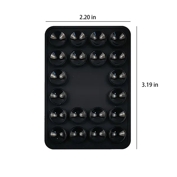Silicone Square Phone Suction Stand Pad - Silicone Square Phone Suction Stand Pad - Image 1 of 8