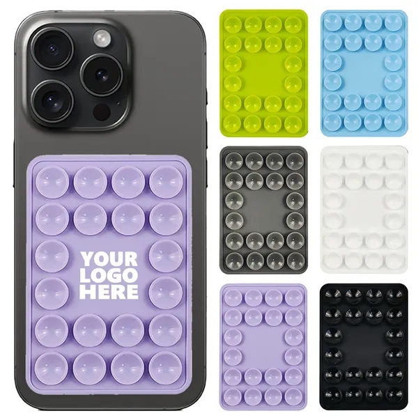 Silicone Square Phone Suction Stand Pad - Silicone Square Phone Suction Stand Pad - Image 0 of 8