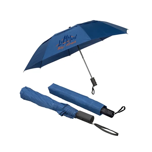44" Arc Vented Auto Open Folding Umbrella - 44" Arc Vented Auto Open Folding Umbrella - Image 2 of 3