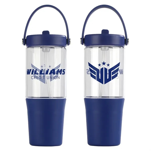 Harbor 40 oz Recycled Tumbler with Straw - Harbor 40 oz Recycled Tumbler with Straw - Image 2 of 4