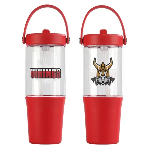 Harbor 40 oz Recycled Tumbler with Straw - Harbor 40 oz Recycled Tumbler with Straw - Image 3 of 4