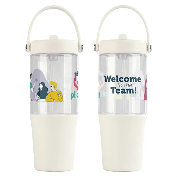 Harbor 40 oz Recycled Tumbler with Straw - Harbor 40 oz Recycled Tumbler with Straw - Image 4 of 4