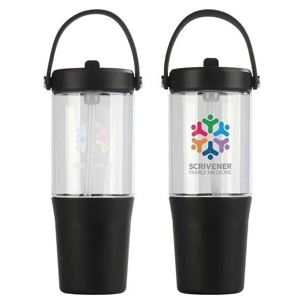 Custom Harbor 40 oz Recycled Tumbler with Straw