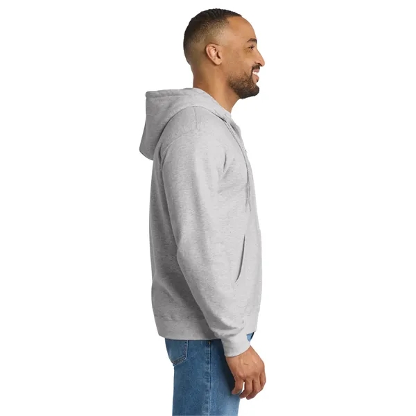 Port & Co Tall Essential Fleece Full-Zip Hooded Sweatshirt. - Port & Co Tall Essential Fleece Full-Zip Hooded Sweatshirt. - Image 2 of 39
